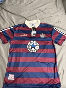 NEWCASTLE UNITED 1995 1996 RETRO VINTAGE SOCCER FOOTBALL SHIRT AWAY JERSEY - Picture 1 of 12