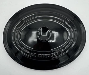 Seltener Le Creuset kleiner ovaler Deckel NUR schwarzer Onyx neu ohne Etikett - Bild 1 von 6