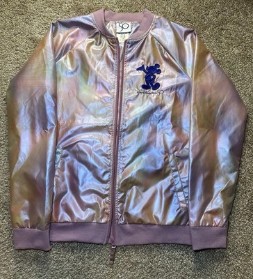 Chaqueta Walt Disney World 50 Aniversario Juvenil Talla L Colores Iridiscentes Cremallera Foto 1 de 4