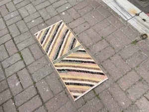 TRIBAL VINTAGE BOHO HANDGEKNÜPFT OUSHAK WOLLE HANDGEFERTIGT TÜRKISCH ANTIK EINGANGSTEPPICH - Bild 1 von 10
