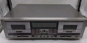 Yamaha KX-W900U Dual Twin Cassette Deck Rare Silver/Gunmetal Color  - Picture 1 of 9