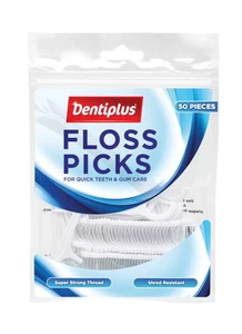 50 DENTAL FLOSS PICKS Super Strong Thread - Picture 1 of 1