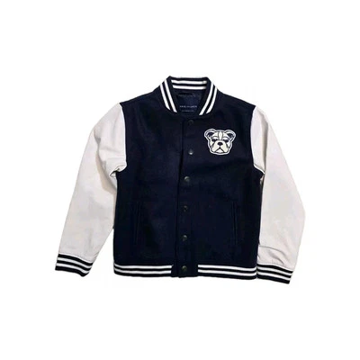 Janie And Jack Boys Varsity Wool Bomber Jacket 5-6 - Image 1 of 4