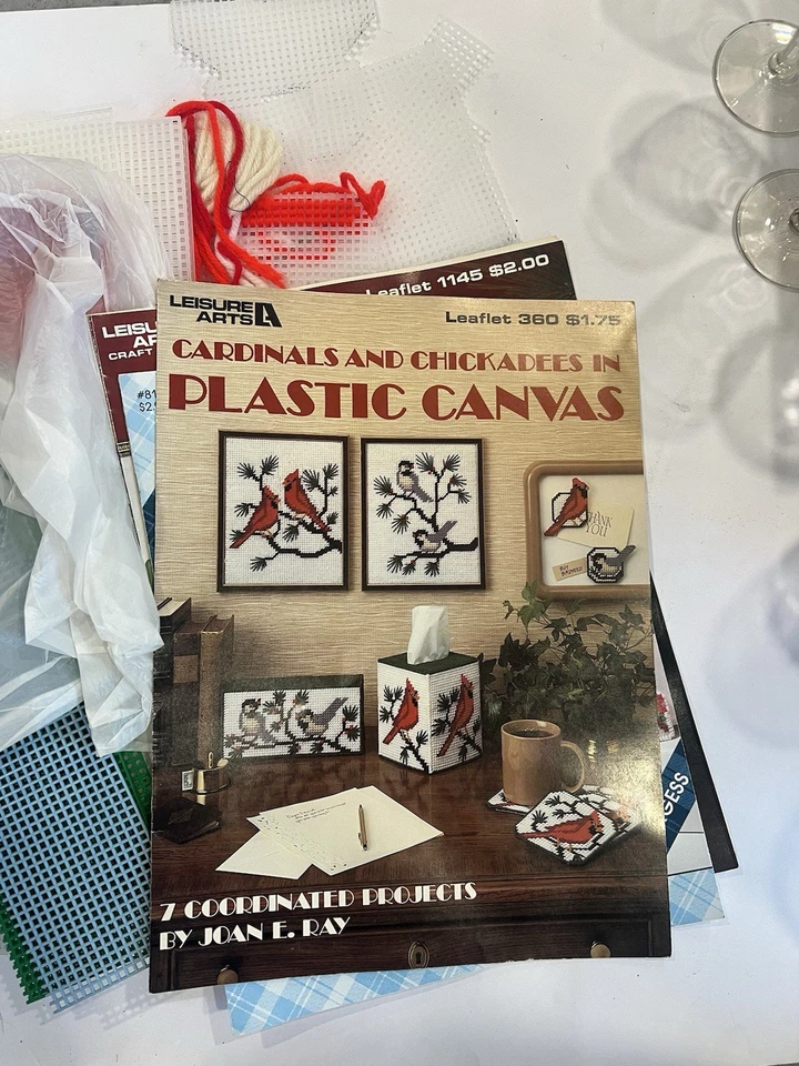 LEISURE ARTS  Canada Geese Crafts PLASTIC CANVAS 1988 - 10+ Canvas - Image 1 of 4