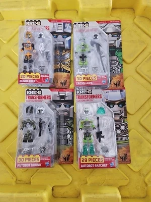 Hasbro KREO Transformers Custom Kreon  mini figures Lot Of 4 Crosshairs Ratchet  - Image 1 of 4