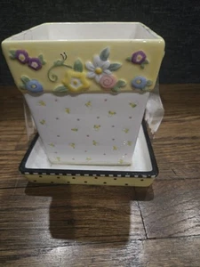 Vintage Mary Engelbreit Plant Flower Pot 1999 Michel - Picture 1 of 5