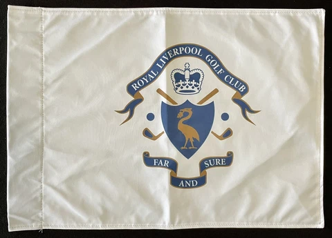 Royal Liverpool Golf Club Hoylake Official White Pin Flag 2023 Open Championship Cover