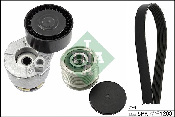 529 0224 10 INA Kit Cinghie Poly-V per DACIA,NISSAN,RENAULT - Immagine 1 di 1