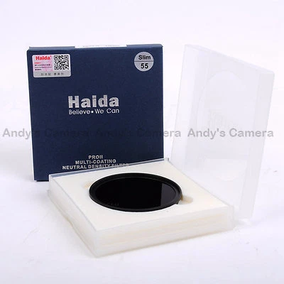 Haida 55mm Slim PRO II MC ND3.0 1000x (10 Stops) Neutral Density Filter ND1000 - Image 1 of 4
