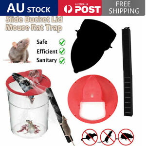 6X Mouse Trap Flip Slide Bucket Lid Mouse Rat Trap With Ladder Mousetrap Catcher