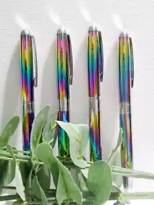 Rainbow Oil Spill Ballpoint Pen - Sold as one pen - Picture 1 of 4