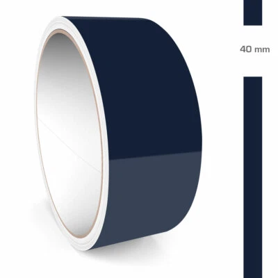 Zierstreifen 40mm 10 Meter Nachtblau Stahlblau Matt RAL 5011 Auto Boot Motorrad - Bild 1 von 4