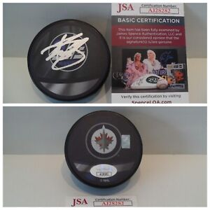 Mark Scheifele Autographed Signed Winnipeg Jets Puck JSA COA Reverse Retro