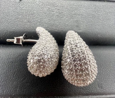 orecchini stile "BOTTEGA VENETA" ARG.925°°°+ PIETRE SINTETICHE - Immagine 1 di 4