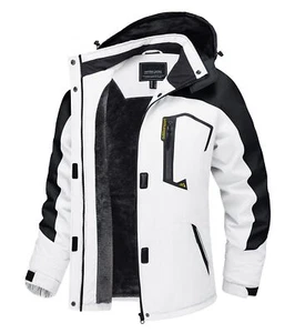 Womens Mountain Ski Jacket Thermal Fleece Lining Winter Casual Warm Coat Outwear - Picture 1 of 9