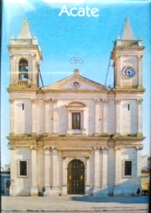 KÜHLSCHRANKMAGNET ACATE KIRCHE MUTTER RAGUSA SIZILIEN - Bild 1 von 1