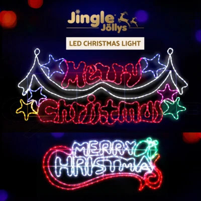 Jingle Jollys Christmas Lights LED Fairy Light Merry Xmas Outdoor Decorations - image 1 of 4