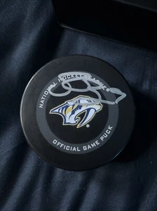 Filip Forsberg Nashville Predators authenticated autographed puck - Picture 1 of 3