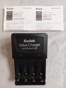 KODAK K620 AA or AAA Plug in BATTERY CHARGER w Manual 120V 60Hz 10w - Picture 1 of 4