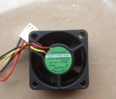 Sunon KDE1204PKV3 MS 4CM 4020 40x40x20mm DC 12V 0.6W 3 Pin Cooling Fan - Image 1 of 2