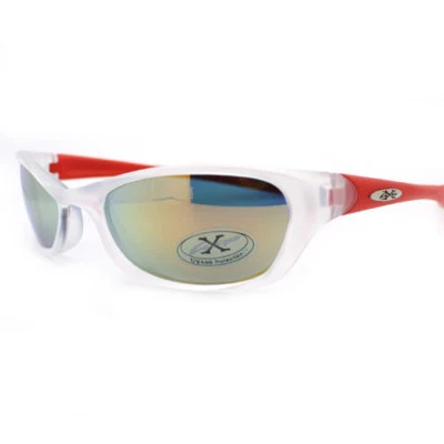 男女通用运动太阳镜 Xloop 2 色椭圆形舒适包裹框 UV 400 — 第 1/4 张图片