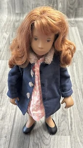Sasha Doll - Red Hair, Brown Eyes, Overalls Dress Coat Shoes Vintage - Picture 1 of 16
