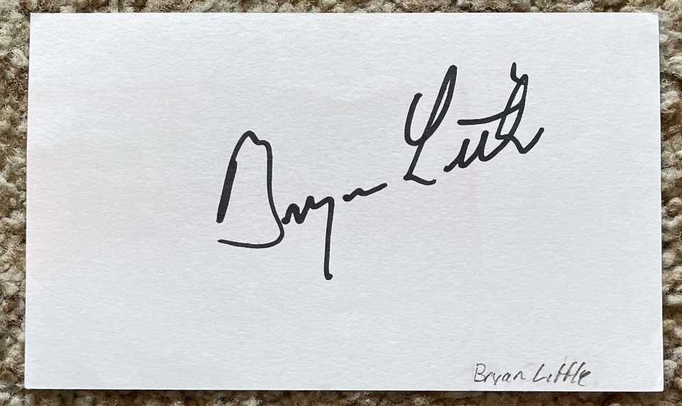 Tarjeta firmada por Bryan Little - Nacionales Medias Blancas debut 1982 - decoloración ligera Foto 1 de 1