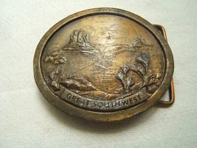 FIVELA DE CINTO ARTESANAL DE METAL INDIANA 1976 GRANDE SUDOESTE - Imagem 1 de 4