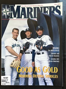 May 2003 Official Seattle Mariners Magazine  Edgar Martinez Bret Boone Hasegawa - Picture 1 of 4