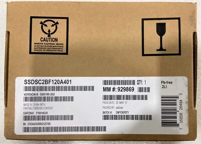 Intel SSDSC2BF120A401 SSDSC2BF120A4 SSD Pro 1500 Series 120GB, 2.5in NEW - Image 1 of 2