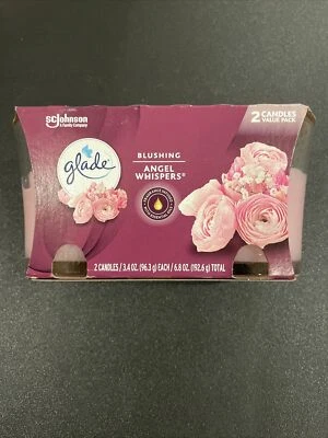 Ambientador Vela Glade Jar, Susurros de Ángel, 6.8 OZ PAQUETE DE 2 Foto 1 de 2