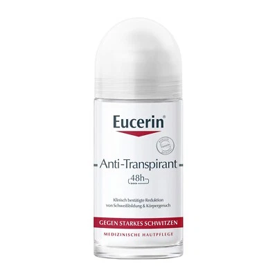 Eucerin Deo Antitranspirant 48 H Roll-on, 50 ml, PZN: 09284370