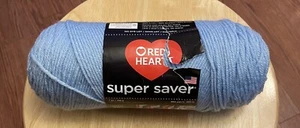 Red Heart Super Saver Yarn-Light Blue 073650846519 - Picture 1 of 4
