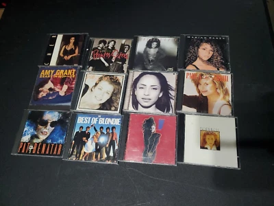 Lot 12 CD’s 80's Women, CHER, BLONDIE, GREATEST HITS, SADE, MARIAH, PAT BENATAR - Image 1 of 4