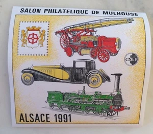 bloc cnep neuf salon philatélique Alsace 1991 91 Mulhouse - Imagen 1 de 1