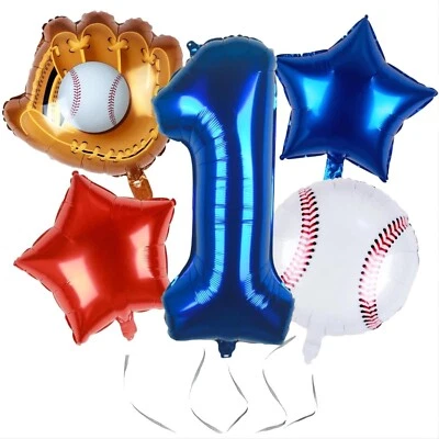 Globos de béisbol decoración de fiesta de béisbol | Béisbol deportes tema cumpleaños... Foto 1 de 4