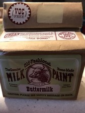 Old Fashioned Milk Paint Non-Voc, 6 oz makes 1 Pint , Buttermilk