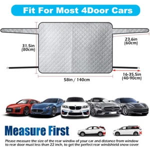 Magnetic 4 Layers For Ford Car Frost Ice Dust Guard Rear Windshield Snow Cover - Picture 1 of 11