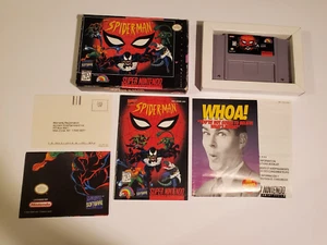 Spider-Man (Super Nintendo SNES, 1994) ☆ Complete ☆ Poster ☆ - Picture 1 of 15