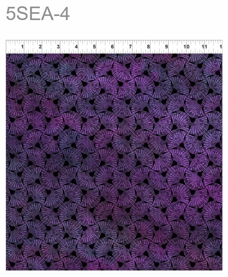 Temporadas por In The Beginning Acolchado Telas Ventiladores Multi/Púrpura 5SEA-4 Foto 1 de 1