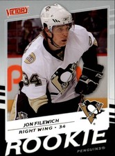 2008-09 Upper Deck Victory Penguins Hockey Card #205 Jon Filewich Rookie