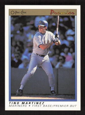 1991 O-Pee-Chee Premier #76 Tino Martinez Seattle Mariners - Image 1 of 2