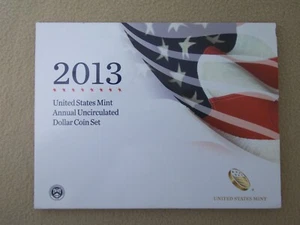 2013 U.S. Mint Annual Uncirculated Dollar Coin Set in OGP - Picture 1 of 3