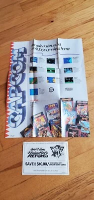 Mega Man 1 megaman Nintendo NES Capcom Insertos Póster Tarjeta de Reembolso CAP-NES-US-1! Foto 1 de 4