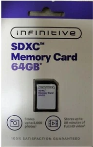 1pcs 64gb INFINITIVE Micro SDXC + Adapter Flash Memory Card - Picture 1 of 1