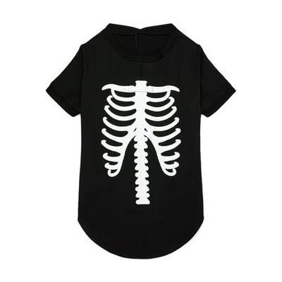Pijama Way To Celebrate Halloween Mascota Brilla en la Oscuridad Esqueleto Negro Talla M Foto 1 de 4