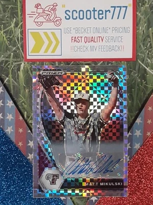 2021 PRIZM Draft Picks ~#50⭐MATT MIKULSKI⭐《"POWER PLAID" AUTO》#/17~Hou➡️TWINS - Image 1 of 2