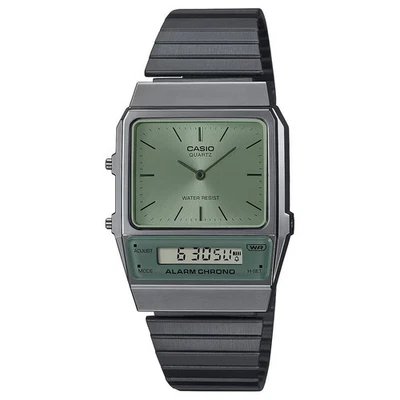 New Casio Green AQ-800ECGG-3A Men`s Ana-Digi Watch Vintage Collection 32mm - Image 1 of 3