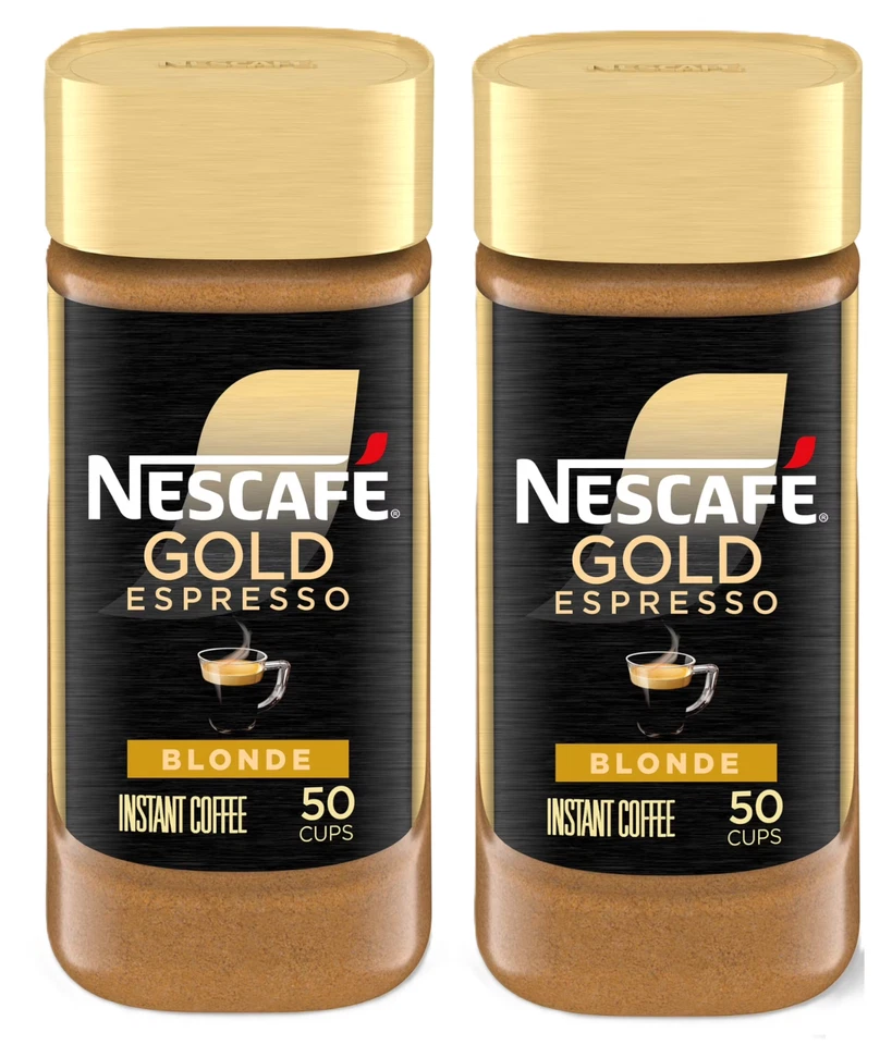 NESCAFÉ Nescafe Gold Espresso Blonde, Instant Coffee, 3.5 oz (Pack of 2)