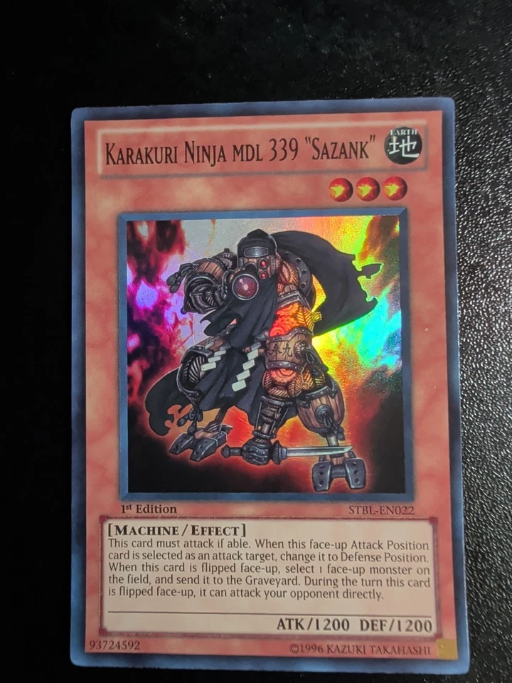 Karakuri Ninja mdl 339 "Sazank" STBL-EN022 Starstrike Blast-1st Edition 1st... - Image 1 of 1